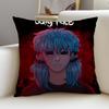 Mysterious SSally FaceS Cushion Cover Breathable and skinfriendly linen pillowcase square removable and washable cushion