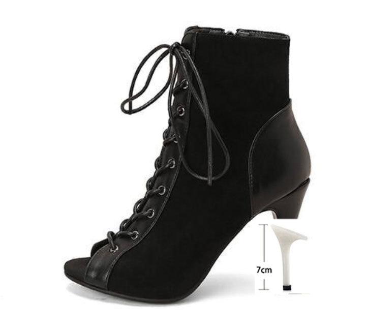 Элегантные женские вечерние ботильоны, сексуальные женские туфли на шпильке для латинских танцев, женские ботинки на высоком каблуке для латинских танцев, качественная обувь для бальных танцев