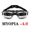 Swimming Goggles Myopia Earplug Anti Fog Silicone Swim Pool Glasses Men Women Eyewear Summer Water Ear Plug Diving Glasses