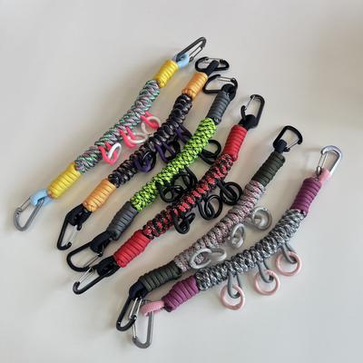 Тактический DIY Модификация Ручное плетение Паракорд Рюкзак Подвесная веревка Многофункциональная сумка Ремень Шнурок Аксессуары