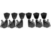 Musiclily Pro L3R3 Guitar Locking Peg Locking Tuners for Electric Black Keystone Buttons Guitar/Acoustic Guitar,