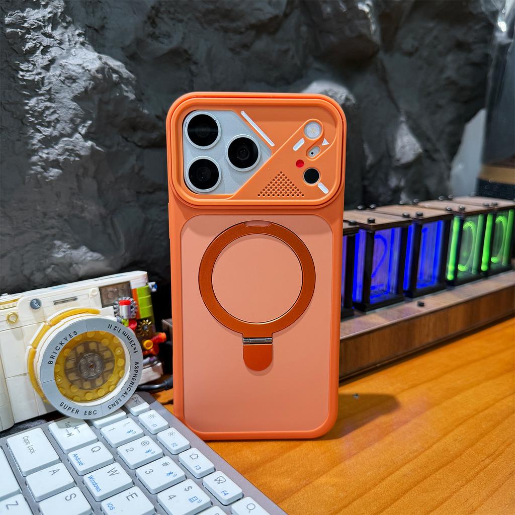 Применимый брелок для iPhone Рамка для очков Чехол для мобильного телефона Apple 16 Контрастный цвет Кожа Магнитный держатель Защитный чехол