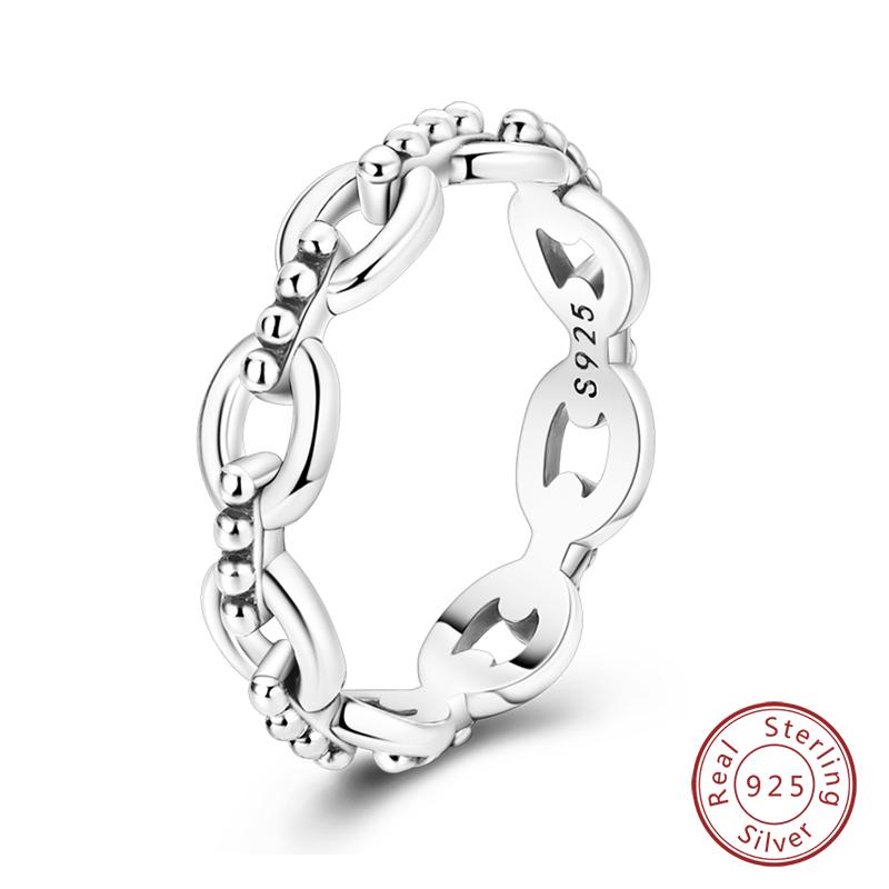 925 Sterling Silver Heart Shaped Infinite Minimalist Rings Hollow Celtic Knot Rings for Women Elegant Engagement Wedding Jewelry
