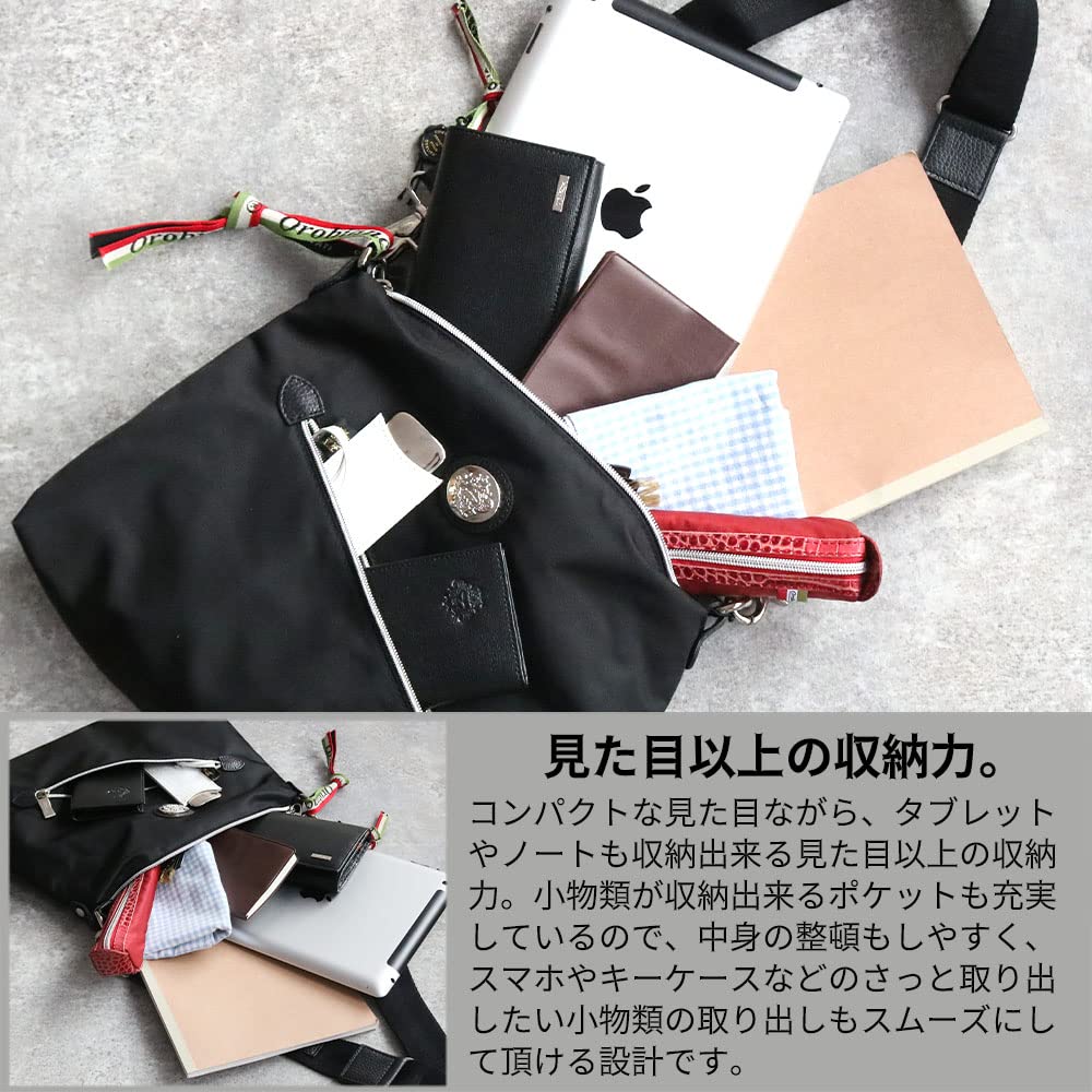 Orobianco IKONIKO-C 01 нейлоновая сумка-мессенджер 2-в-1 из нейлона Limonta (Сделано в Италии) - Мужская сумка-слингКлатч (Синий SCURONavy)