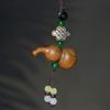 Chinese Style Sandalwood Gourd Keychain Pendant Gourd Car Keychain Wooden Pendant Phone Chain  Men