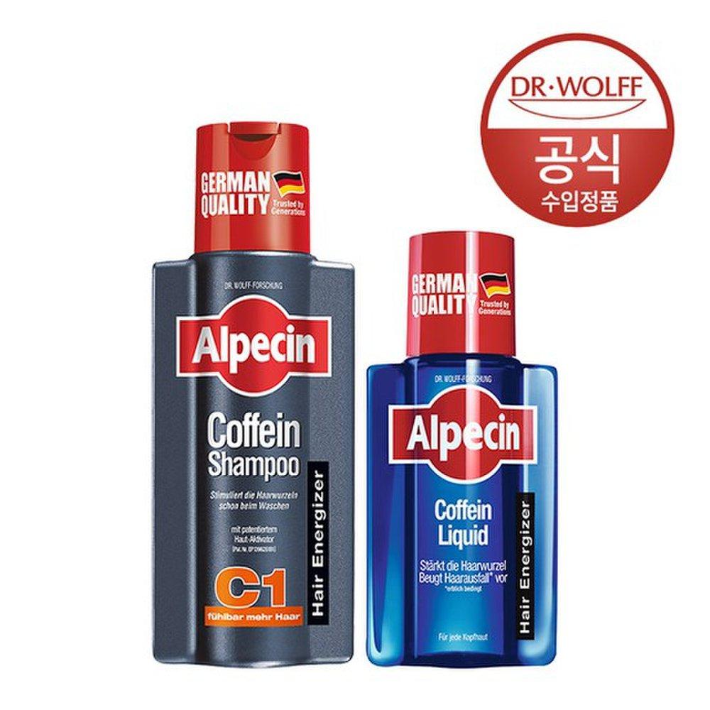 Alpecin Кофеиновый шампунь C1 250 мл + Жидкость 200 мл