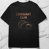 Croissant Club Shirt, Unisex Comfort Colors, French Pastry Graphic Tee, Coffee Lover Gift, Baking Shirt, Foodie Tee, Breakfast Club Shirt