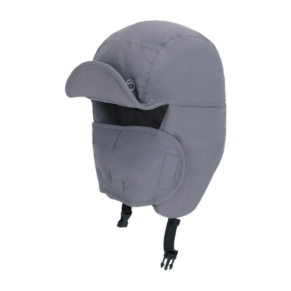 Integrated Face Ear Warm Winter Lei Feng  Hat Windproof Earflap Hat Outdoors Cycling Cap  Hiking