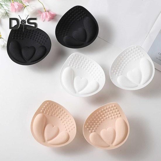 Bra Pad Ultra Thick Good Breathability Bra Insert Triangle Sponge Push Up Bra Pad Women Invisible Insert Swimsuit Bikini Breast Enhancers Chest Cup