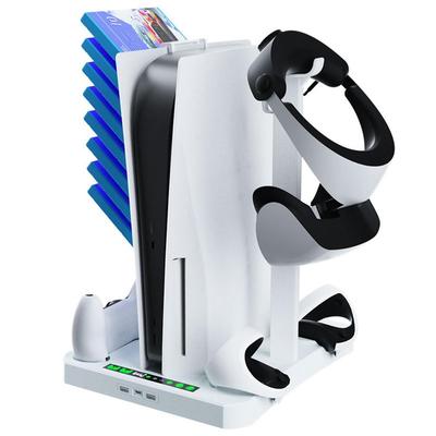 Зарядная станция с ручкой PSVR2 и зарядная станция для контроллера для PS5, вертикальная подставка для цифровых дисков для PlayStation 5/VR 2, аксессуары