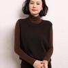 Women's Round Neck Cashmere Vest - 2024 Autumn/Winter Sleeveless Knit Pullover in Sweet Style