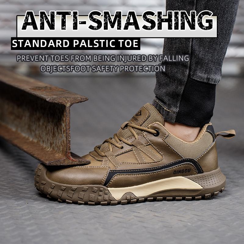 Safety Shoes Men With Steel Toe Cap Anti-smash Men Work Shoes Non Slip Sneakers Puncture-Proof Indestructible Shoes Dropshipping