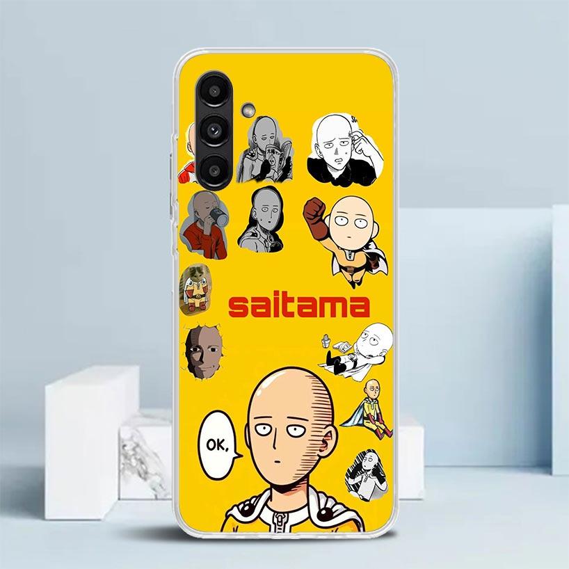 One P-Punch-Man Saitama King Phone Case For Samsung Galaxy A17 A37 A57 A16 A15 A14 A13 A56 A55 A54 A53 A36 A35 A34 A33 A26 A25 A