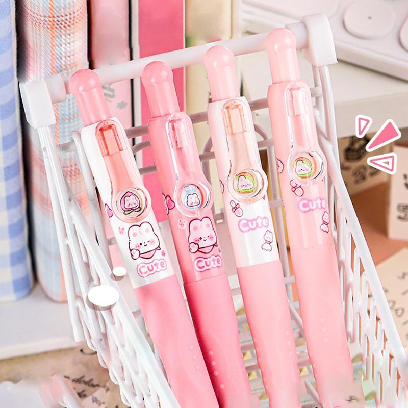 1/4 шт. кавайная детская гелевая ручка милый мультяшный капибара нажатие нейтральные ручки модная шариковая ручка студенческие канцелярские принадлежности подарки