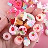 10Pcs/Bag Y2k Kawaii Nail Art Decoration DIY Nail Charms 3D Donut Ice Cream Bear Candy Lollipop Nail Figure Exquisite Nail Tools