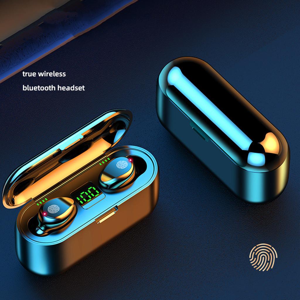 Беспроводные Bluetooth-наушники с сенсорным управлением, шумоподавлением и зарядным чехлом для занятий спортом