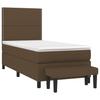 3136480 vidaXL Divan Bed with Mattress Dark Brown 90x190 Cm