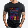 Винтажное кассетное радио Вечеринка в честь 40-летия 1982 года Футболки большого размера с коротким рукавом Графические футболки в стиле Vaporwave