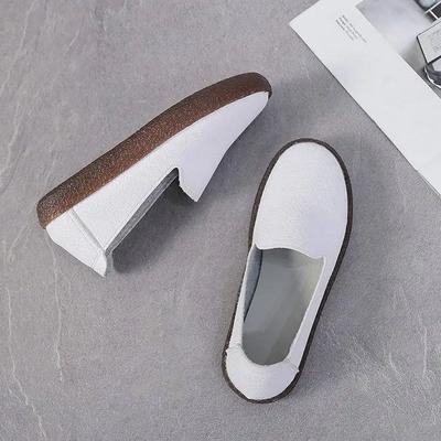 Осенние туфли на плоской подошве, женские туфли, мокасины, натуральная кожа, женские туфли на плоской подошве, женские мокасины, туфли больших размеров