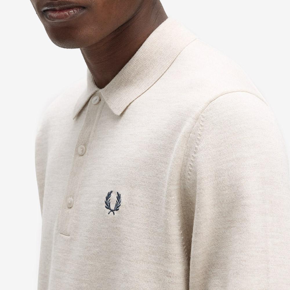 Fred Perry [Острая] Классическая вязаная рубашка с длинным рукавом - Forged Afpm2534535-X23