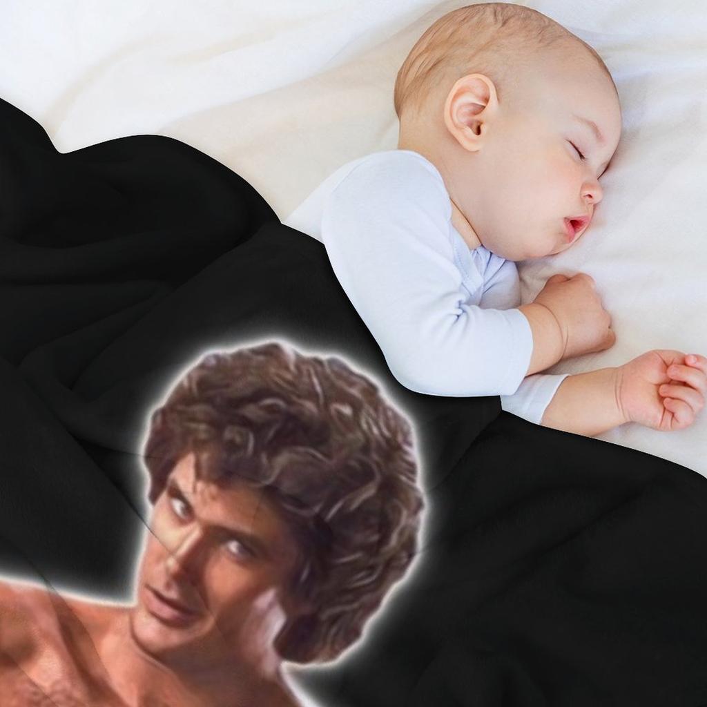 PARTY YOUR HASSELHOFF Throw Blanket Cute Sofas Blankets For Sofas Cute Plaid Blankets