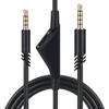 Gaming Headset Audio Cable 2 Meters Adjustable Volume 3D Stereo Extension Cable for Astro A10 A40