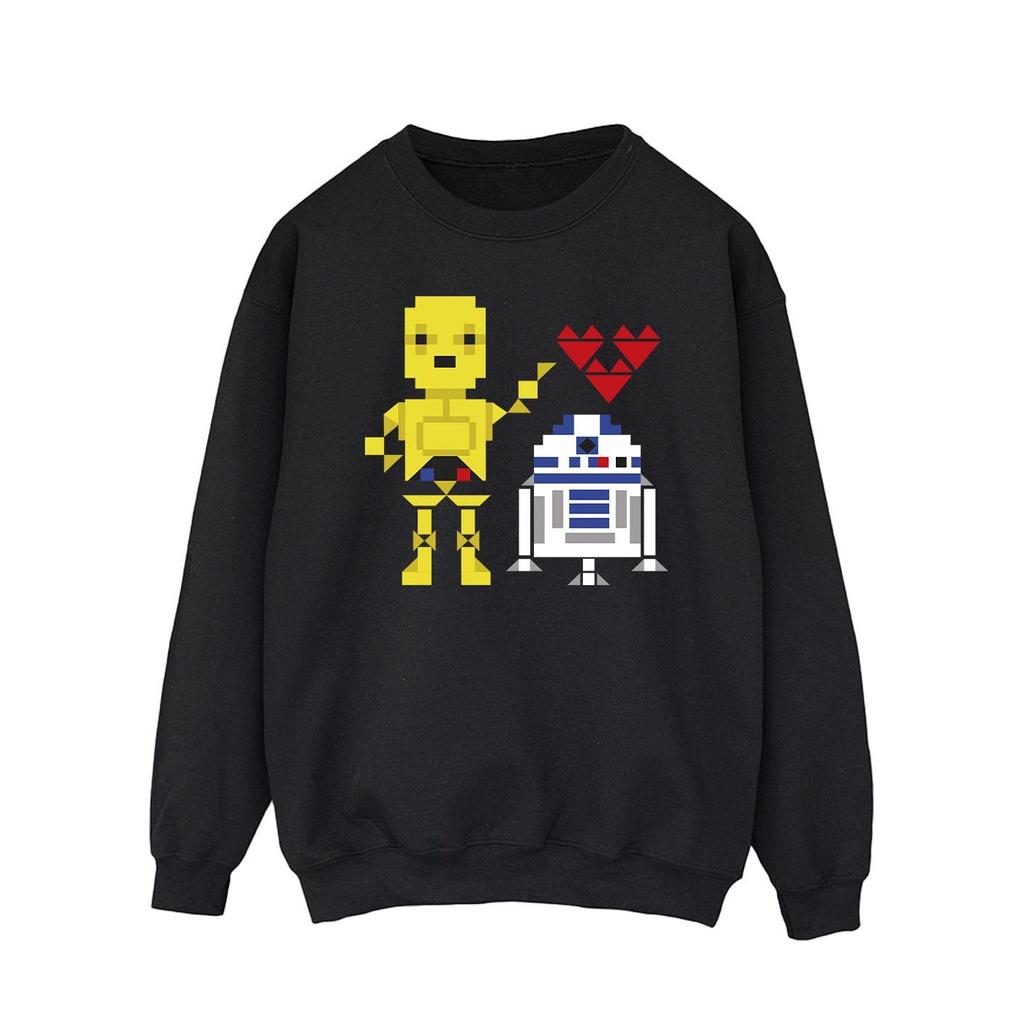 Star Wars Mens Heart Robot Sweatshirt