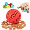 Soft Pet Dog Toys Toy Funny Interactive Elasticity Ball Dog Chew Toy for Dog Tooth Clean Ball Food Extra-Tough Rubber Ball Dog
