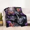 Eagle Motorcycle Freedom Blanket Ultra-Soft Perfect for Office Bed Livingroom Four Seasons Multipurpose Modern
