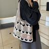 Knitted Handbags Female Large Capacity Totes Women's Shoulder Bag Summer Beach Bag Casual Hollow Woven Shopping Purses CLE