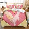 Red Love Heart Duvet Cover Set Romantic Theme Comforter Cover Valentine's Day Gift King Queen Double Twin Size With Pillowcase