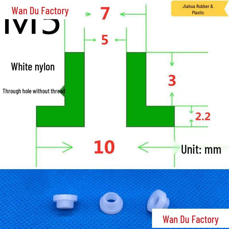 T-Shaped Nylon Insulating Bushing Spacer for M3-M35 Threads