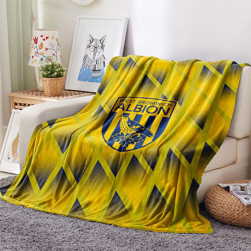 West Bromwich Albion F.C Flannel Blanket, High quality Comfortable for All Seasons, Home Decor, Warmth and Comfort