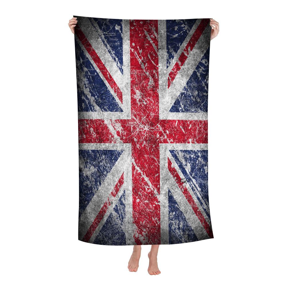UK England Flag Big Microfiber Beach Towels Quick Dry Towel Sand Beach Towels Pool Towel for Travel Swim Pool Yoga