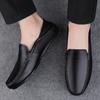 Fashion Mens Slip On Shoes Genuine Leather Men Casual Shoes High Quality for Men Business Shoes Classic Lightweight Men Loafers