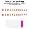 24PCS Nude Fake Nails with French Tip with Not Easy Break or Split Design for Daily and Parties Wearing