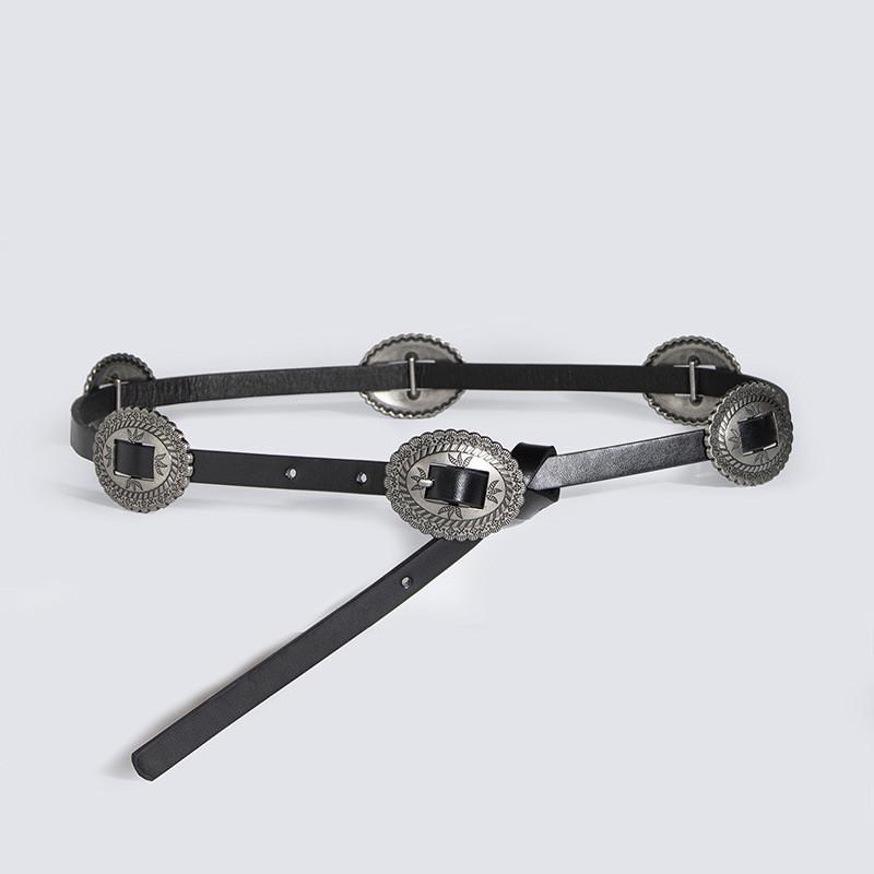 Женский ремень в богемном стиле, аксессуар из искусственной кожи и с пряжкой из сплава для повседневных нарядов