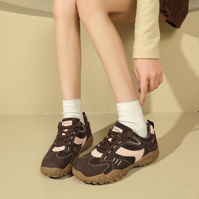 Ретро нишевый дизайн кроссовки папы женские 2025 лето и осень новые на толстой подошве немецкие тренировочные туфли универсальные спортивные и повседневные туфли на мягкой подошве