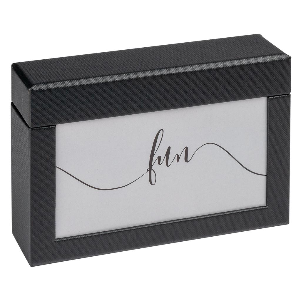 Fotobox Fun mit Deckel 100 F. 10x15 cm, schwarz