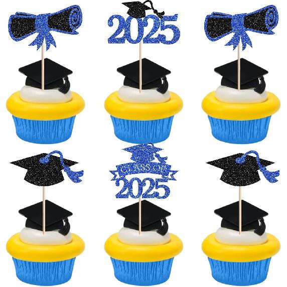 1 PCS High Heel Girl Graduation Cake Topper Black Pink Glitter Done Diploma Class of 2025 Congrats Grad Cap Cake Pick for 2025 Senior High School