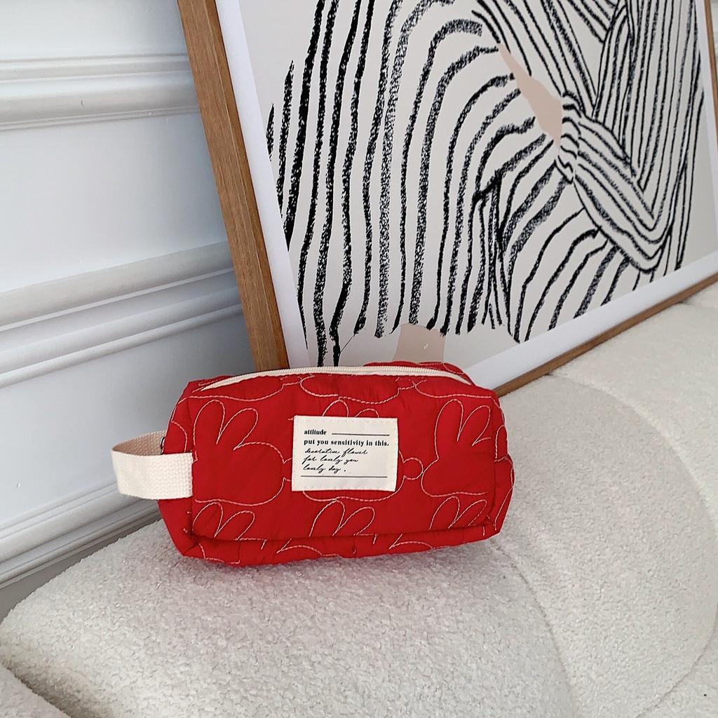 Пенал с кроликом, сумки-органайзеры большой емкости, клатчи, портативный модный простой школьный пенал Kawaii