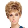 Women's Golden Brown Fluffy Short Curled Wig