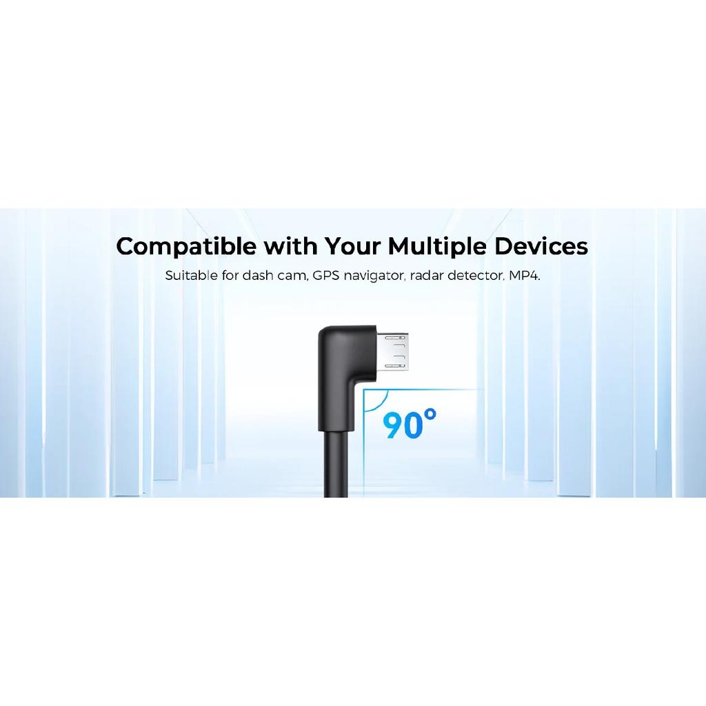 LINGDU OBD Hardwire Kit Type C Port/Micro USB Port/Mini USB for LINGDU D500 LD06 Car Dash Cam Cable Charger 24H Parking Monitor