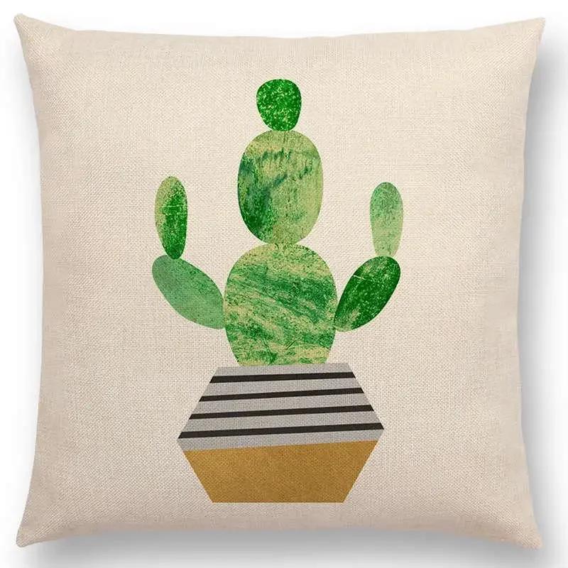 Последние милые счастливые кактусы, симпатичные ананасы, красочные мороженые, драгоценные агаты, принты, чехол для подушки для автомобиля, диванная наволочка