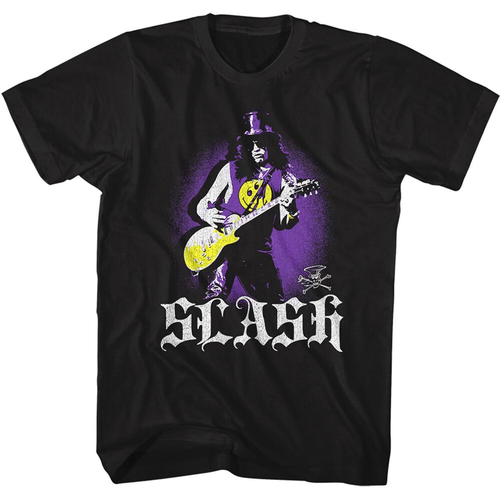 Мужская футболка Slash Guns N Roses 3-глазая улыбка Новая Черный Хлопок Гитарист Музыка Унисекс Футболка