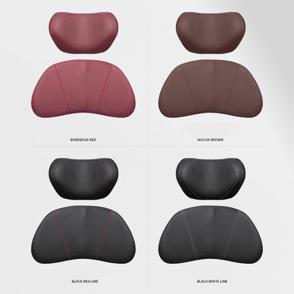 AABKV1 For Porsche Headrest Neck Support Waist Lumbar Cushion Soft Car Seat Neck Pillow Seat Cover Protector original color scheme
