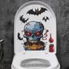 Halloween Horror Skull Bat Bathroom Toilet Toilet Beautification and Decoration Stickers