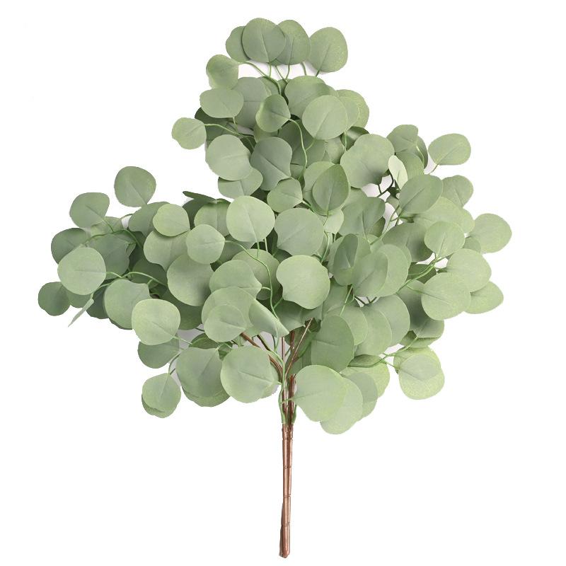 New 65cm Eucalyptus Leaf Vine Decoration Vase Wedding Bouquet Artificial Eucalyptus Artificial Plants Photography Props
