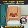 Couch Cup Holder Natural Anti-Slip Wooden Sofa Armrest Tray Foldable Multifunctional Sofa Cup Holder Drink Coaster Organizer
