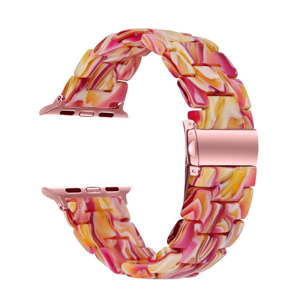 "Compatible Resin & Rubber Strap for Apple Watch 42mm/46mm"